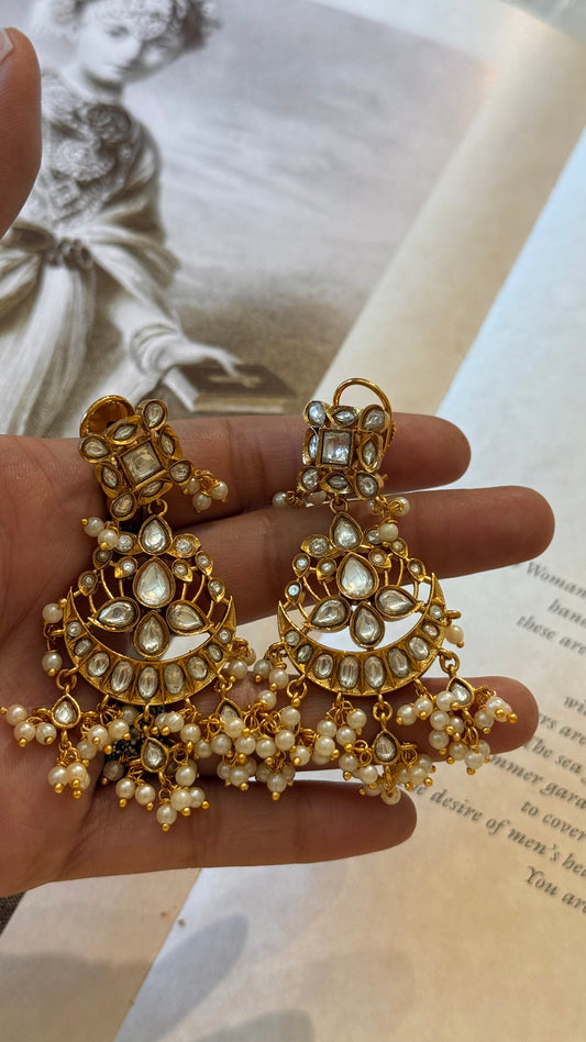Polki lotus 🪷 inspired danglers