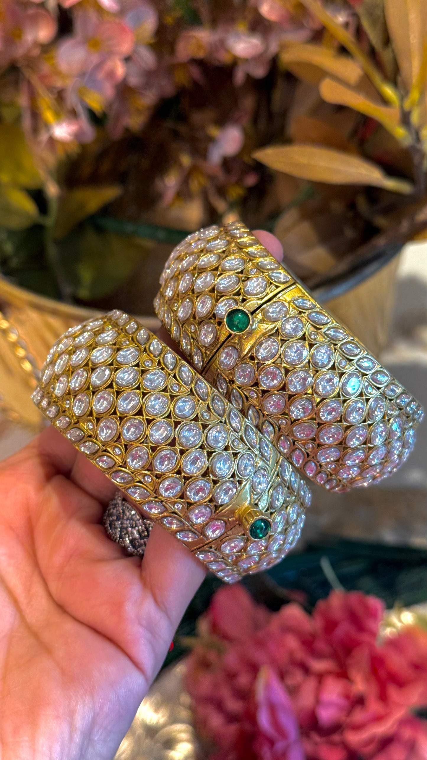 Polki knit Heritage Bangles