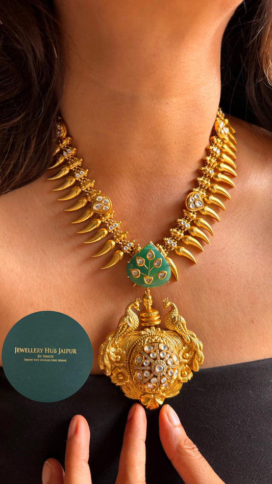 The royal amrapali peacock swarna Necklace