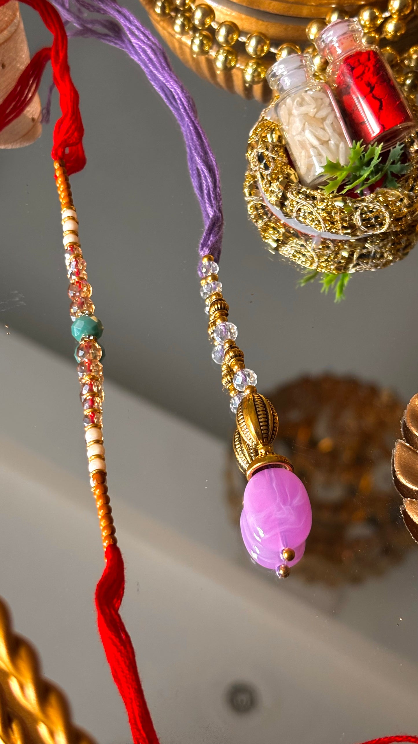 Bhaiya bhabi lumba rakhi ( shipping will be extra )