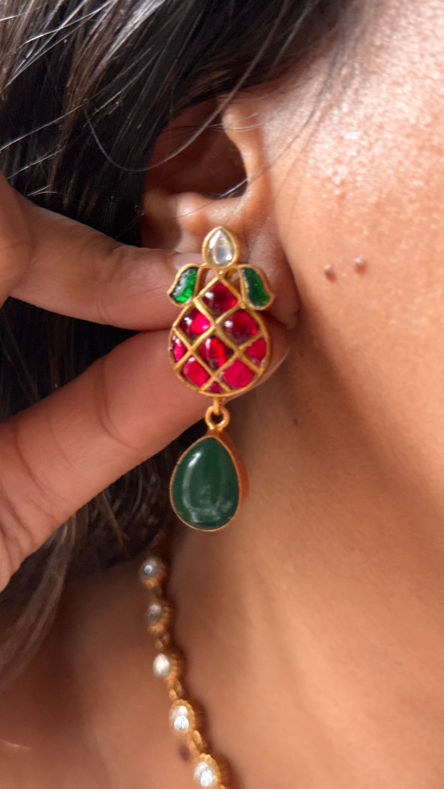 Emerald designer Amrapali minimal set