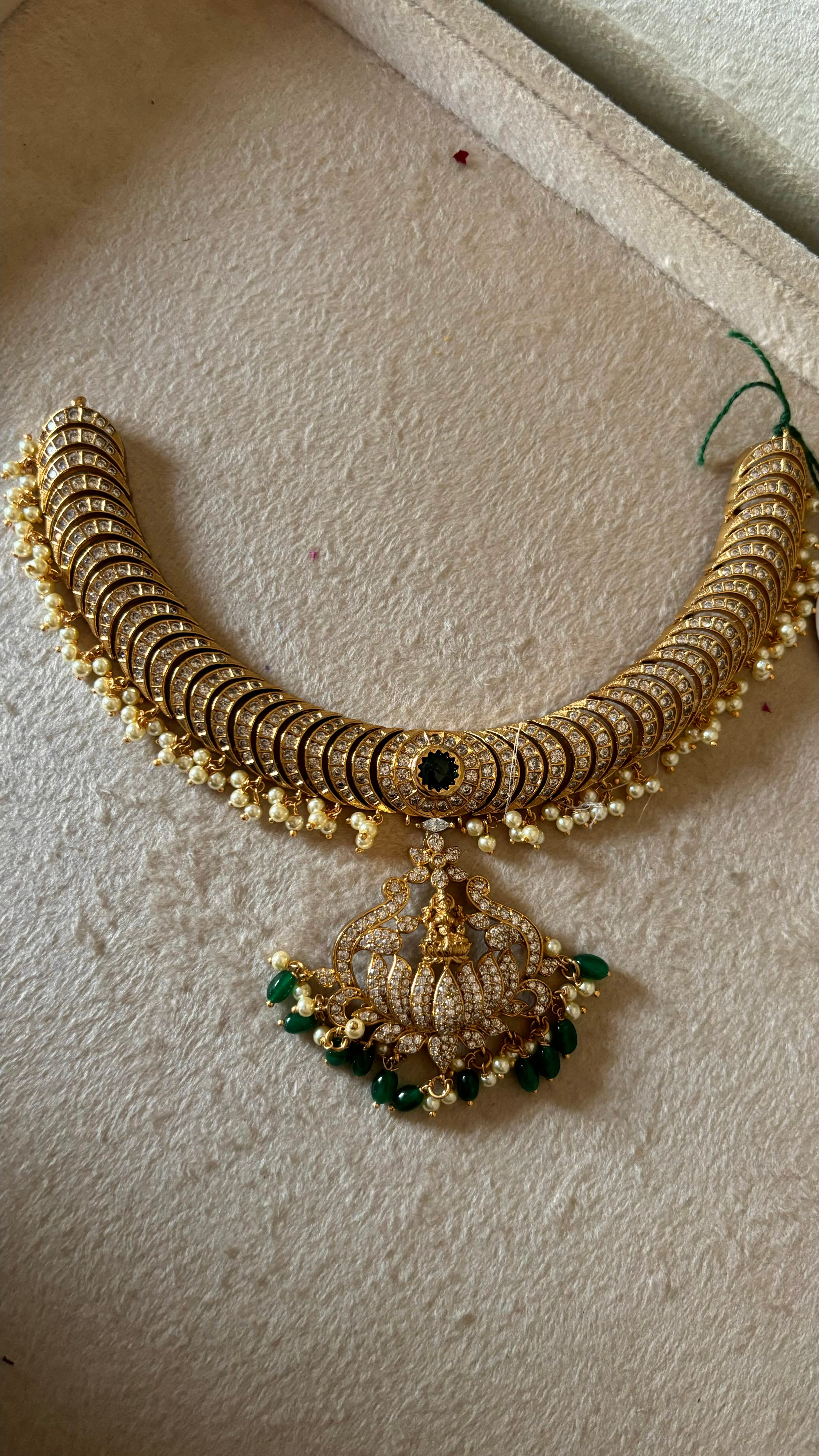 Temple jewellery with earrings