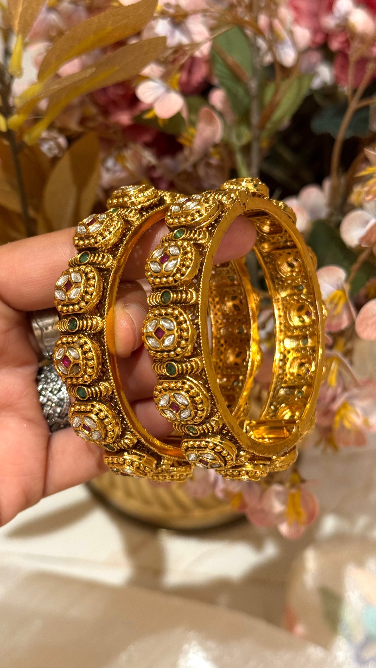 Ruby & Emerald heritage royal rajwada bangles