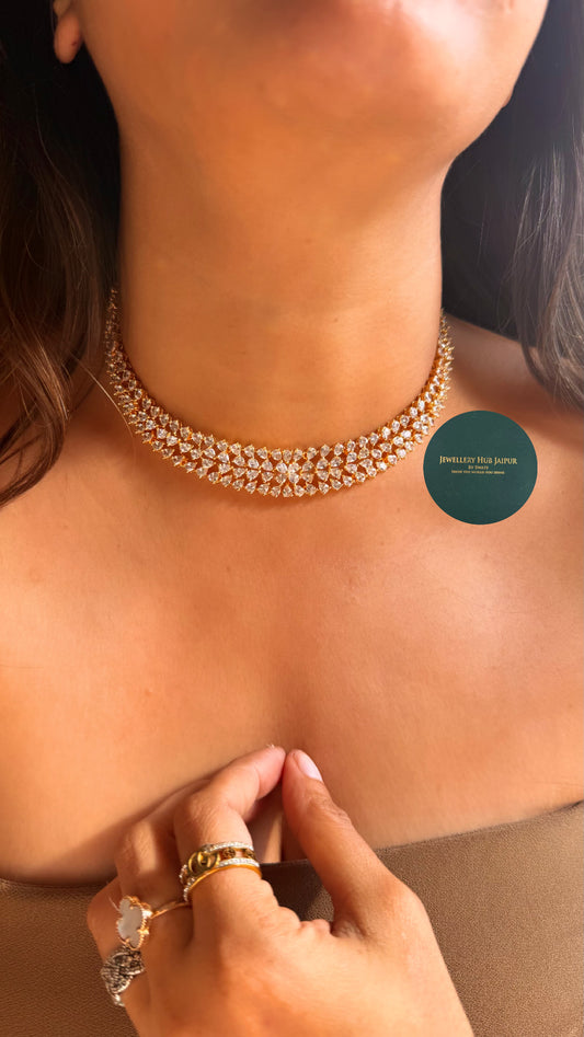 GJ Polish cocktail diamond necklace