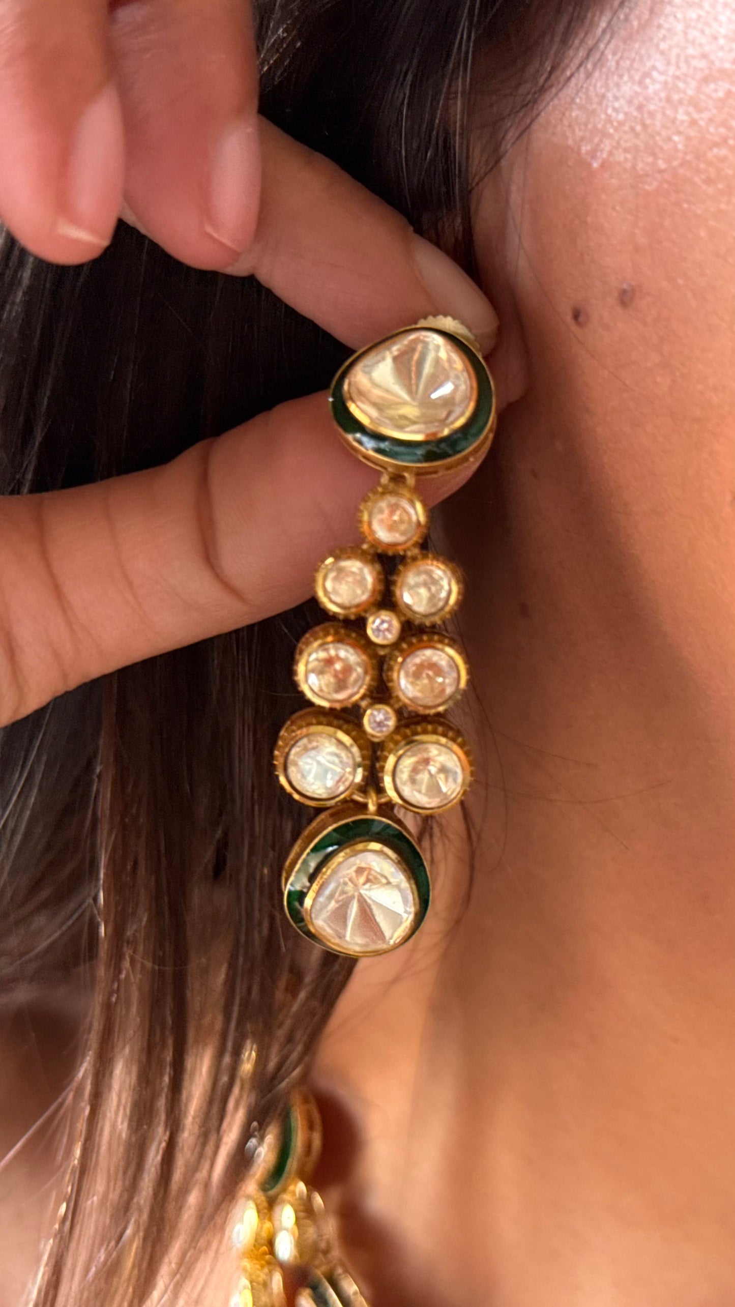 Meenakari duall line Necklace