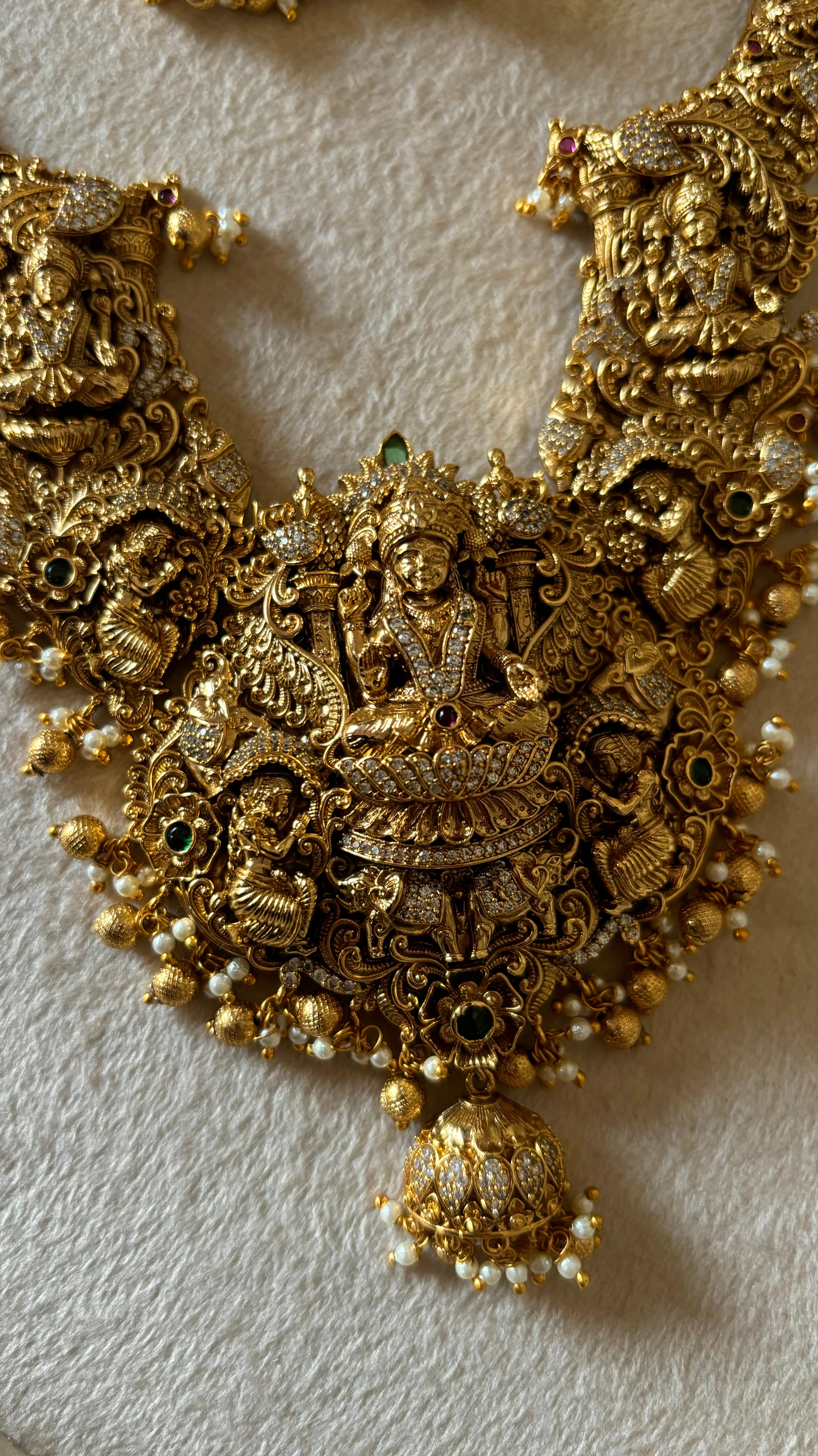 Temple jewellery with earrings