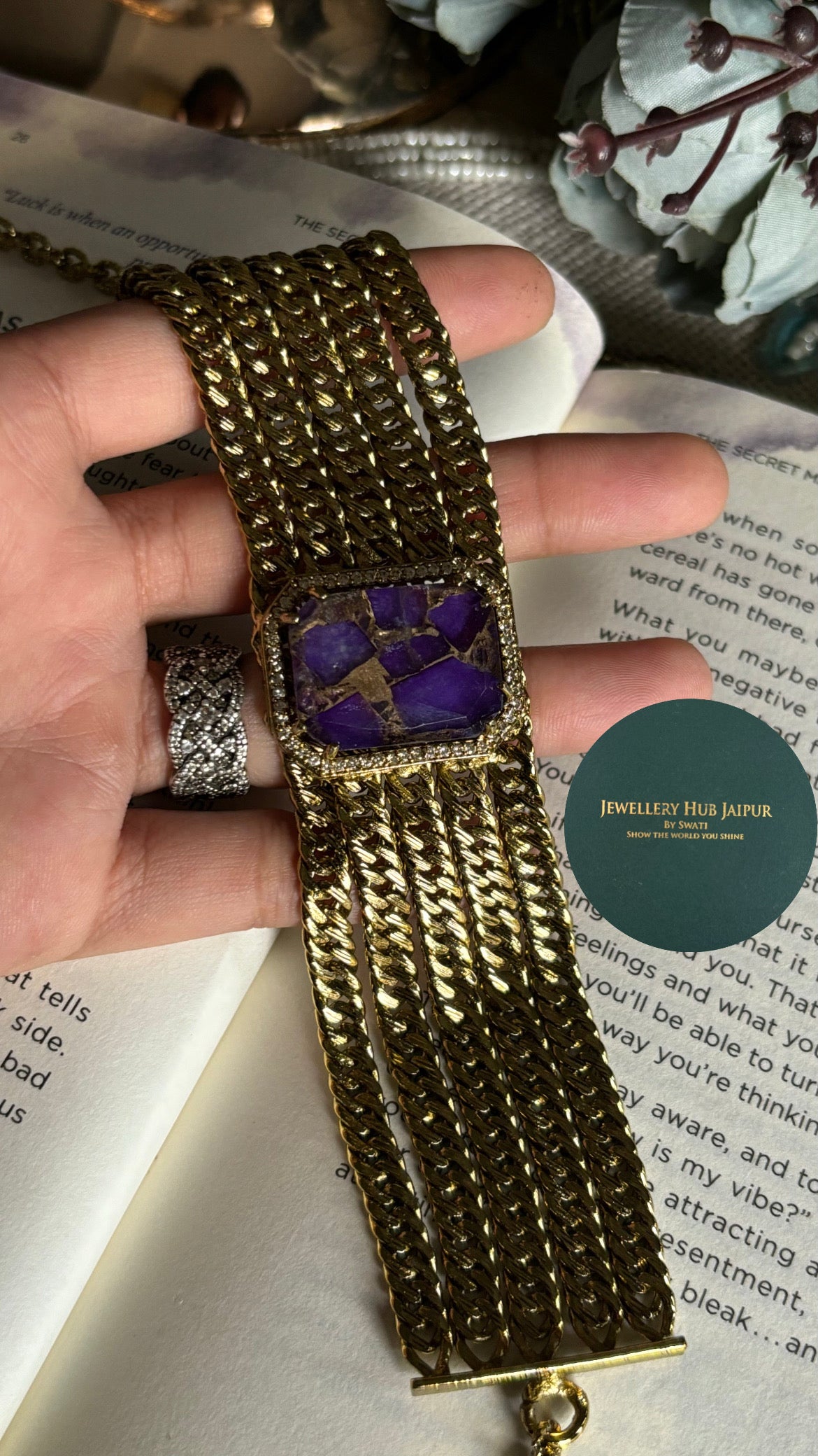 Tanzanite victorian choker