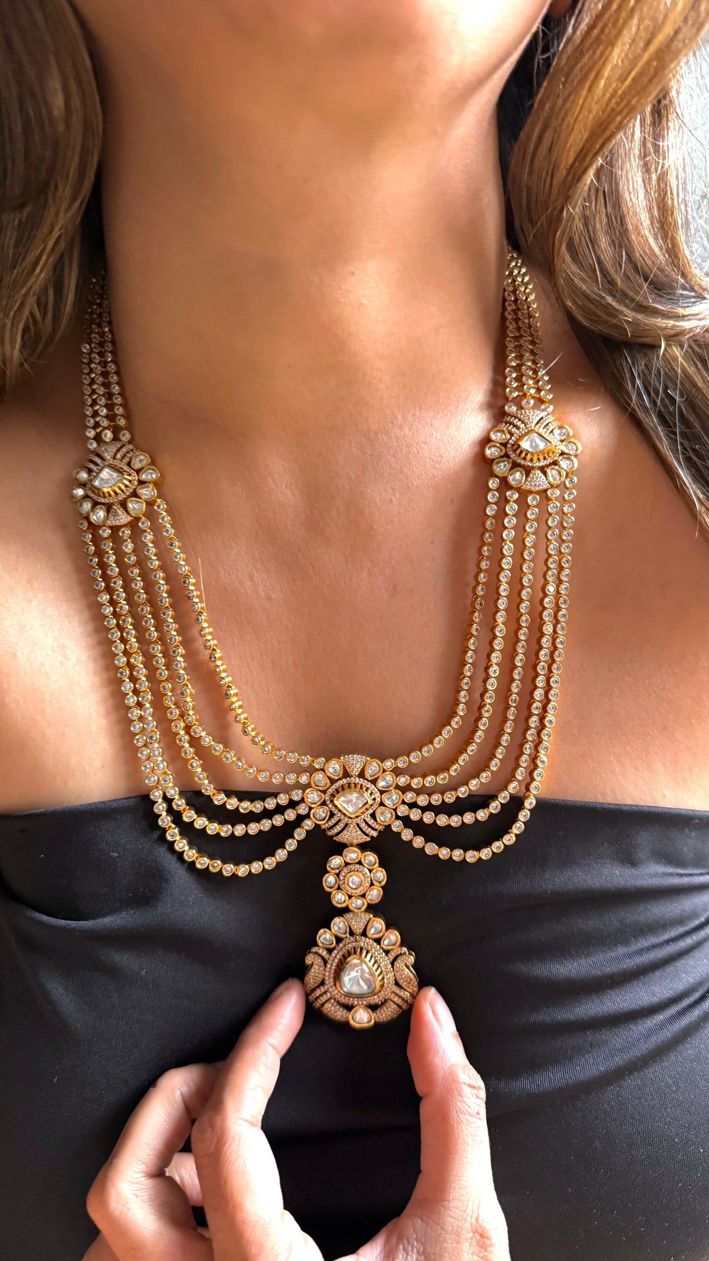 Royal polki heritage necklace