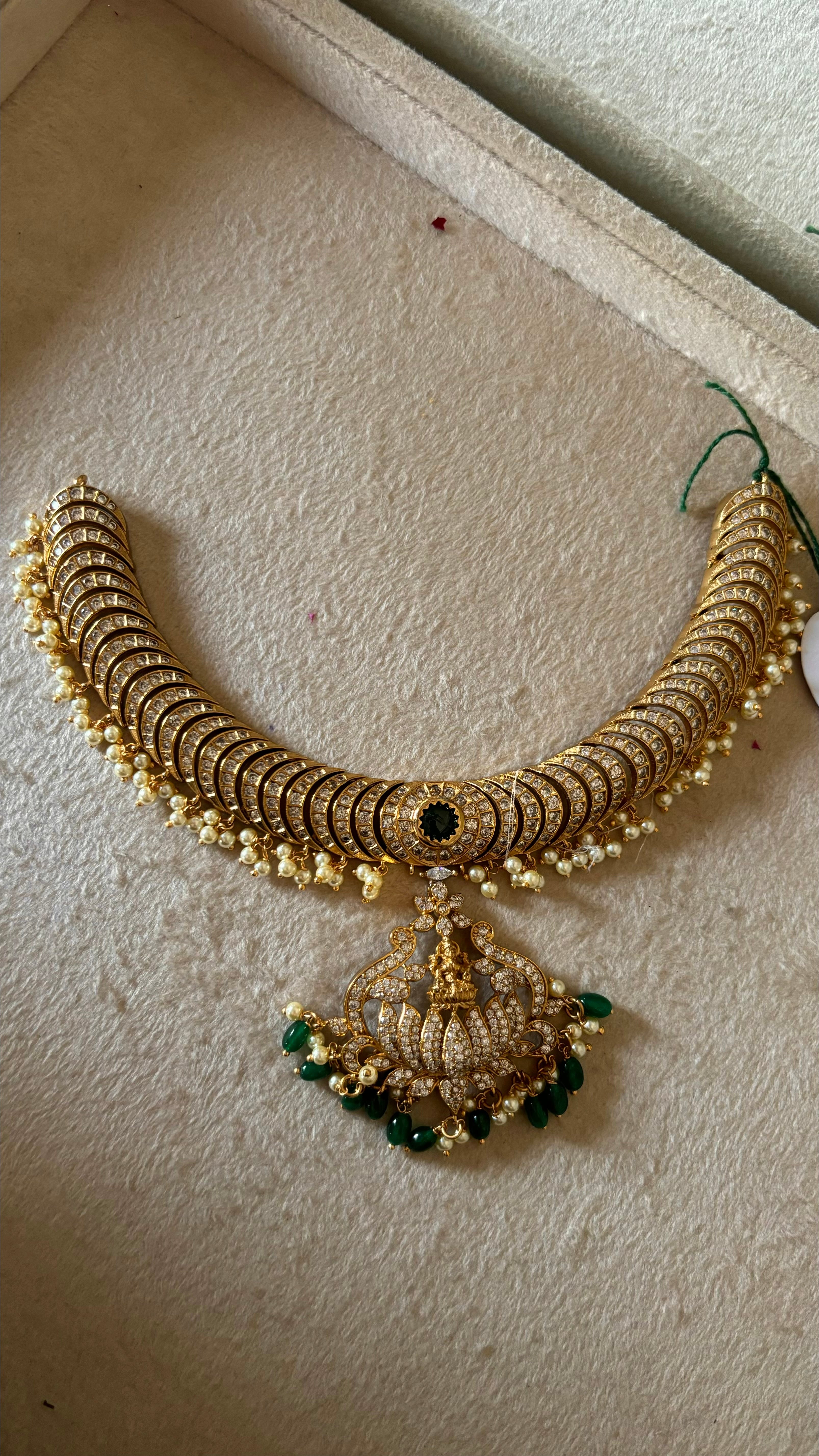 Temple jewellery with earrings