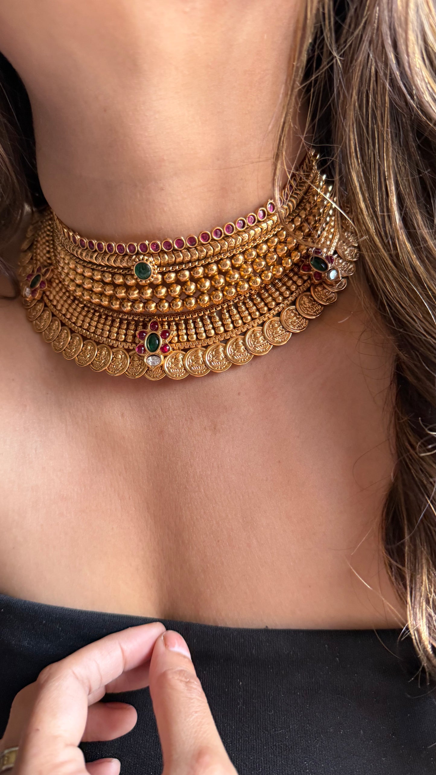 Maharashtrian Combo temple necklace
