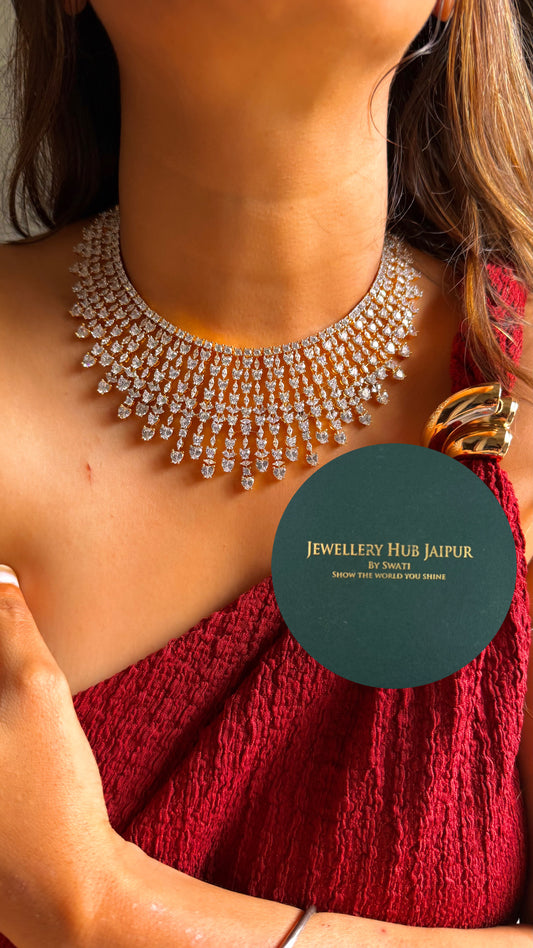 Celestial harmony diamond collar set (gold)