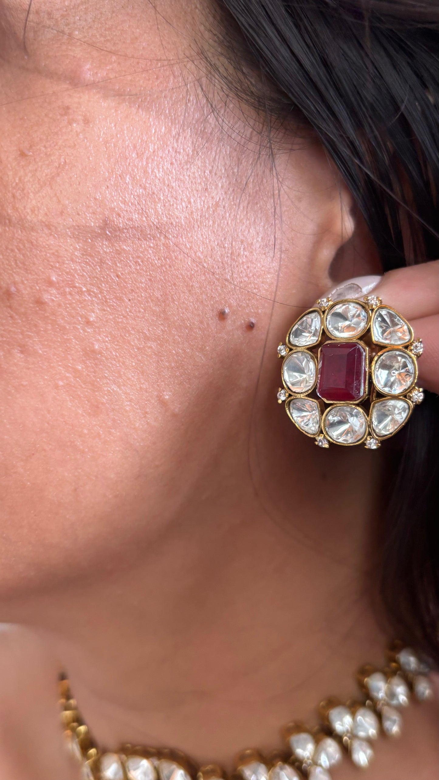 Ruby minimalist choker