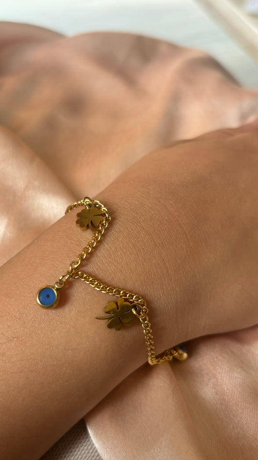 Sapphire gold bracelet