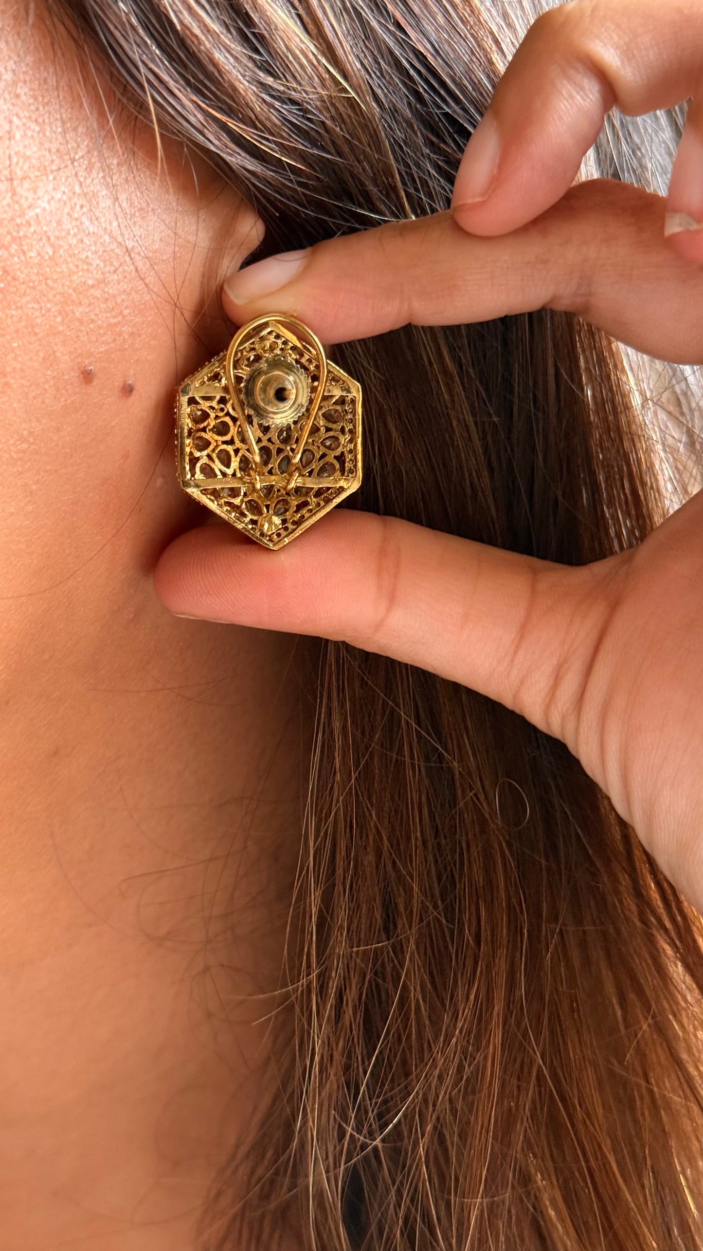Moissanite studs