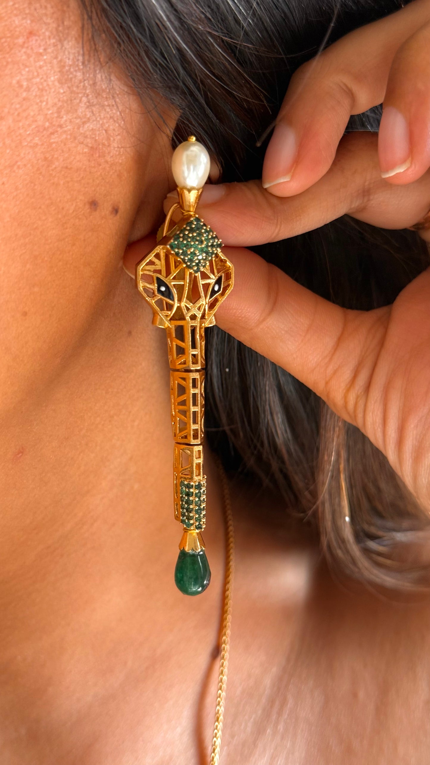 Lord Ganesha inspired pendant set