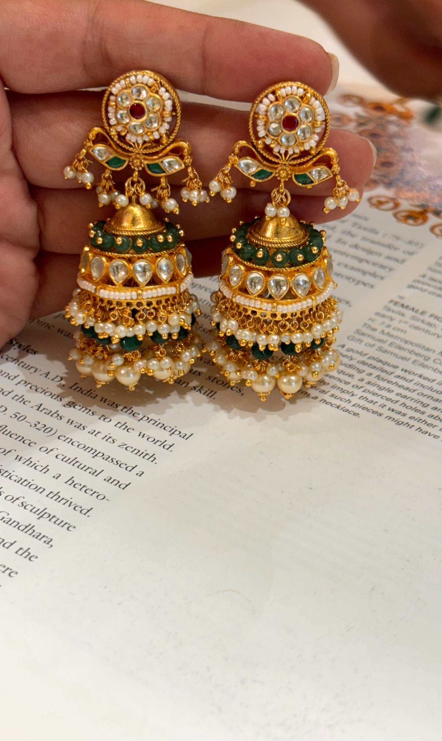 Heritage nakashi Rajwada jhumki