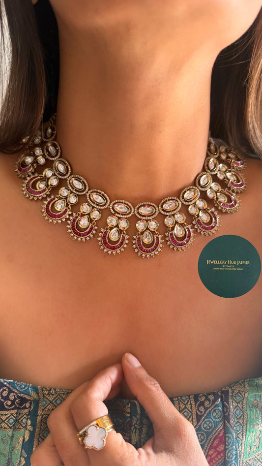 Rubby takkar work necklace