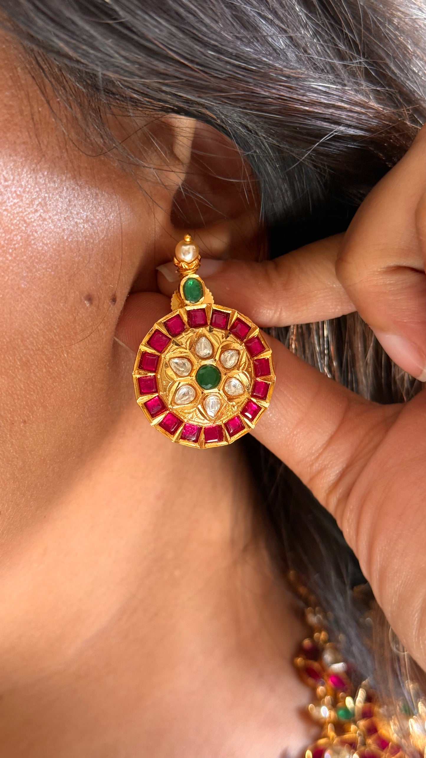 Real kemp tribhuvandas inspired Maharani haar