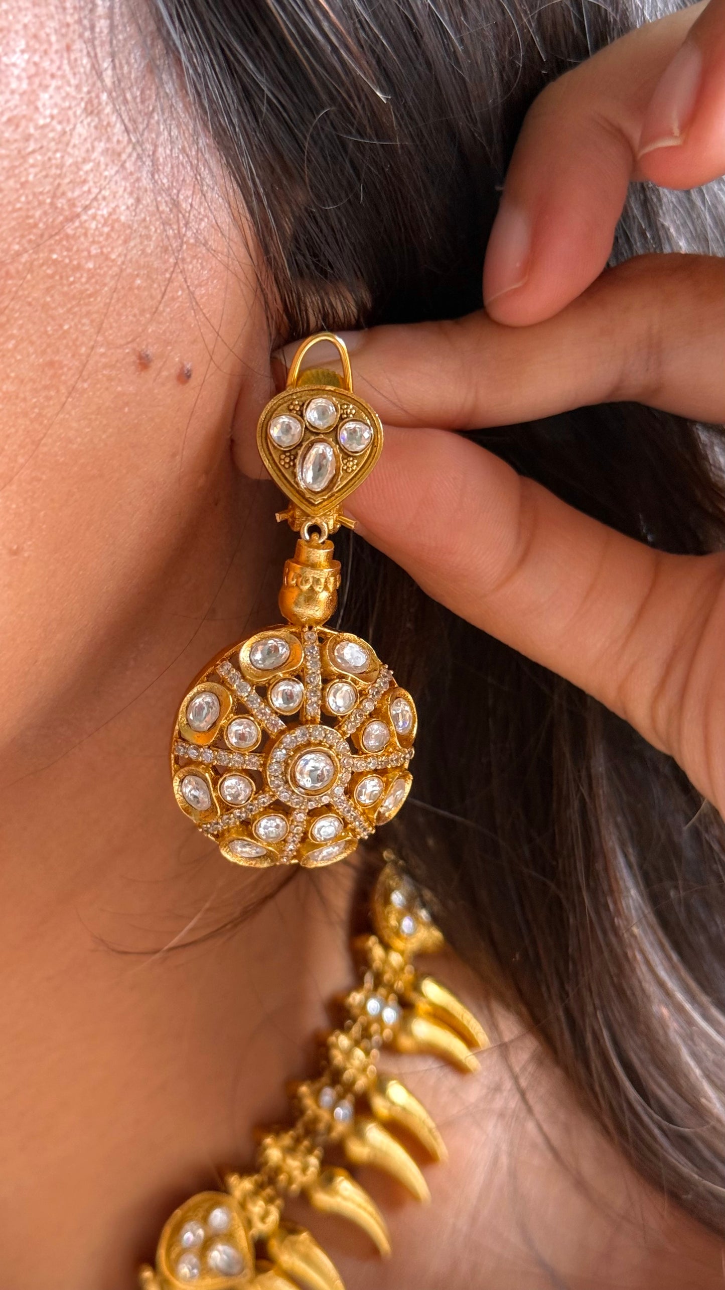 Swarna mayur kundan royal amrapali Necklace