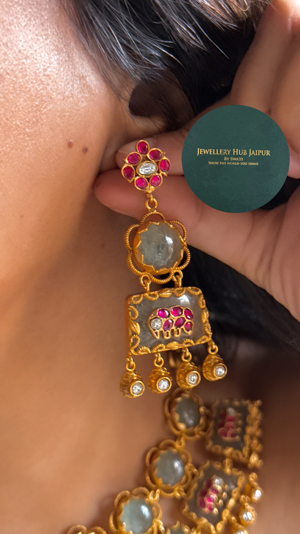 Amrapali gajanand mint designer necklace