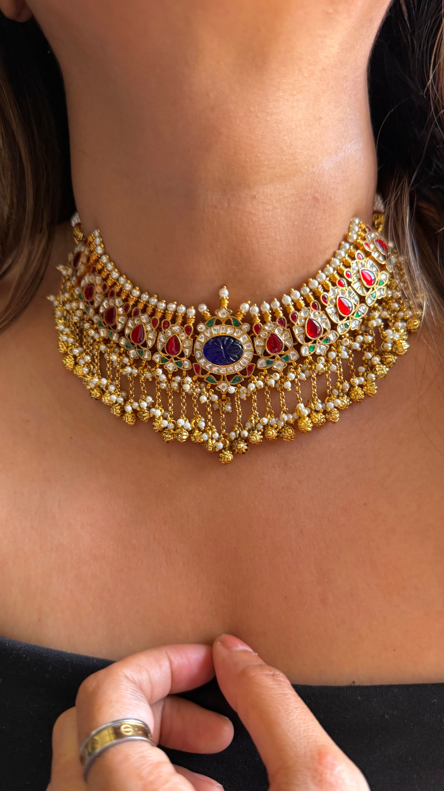 Real Pachi handmade carving choker