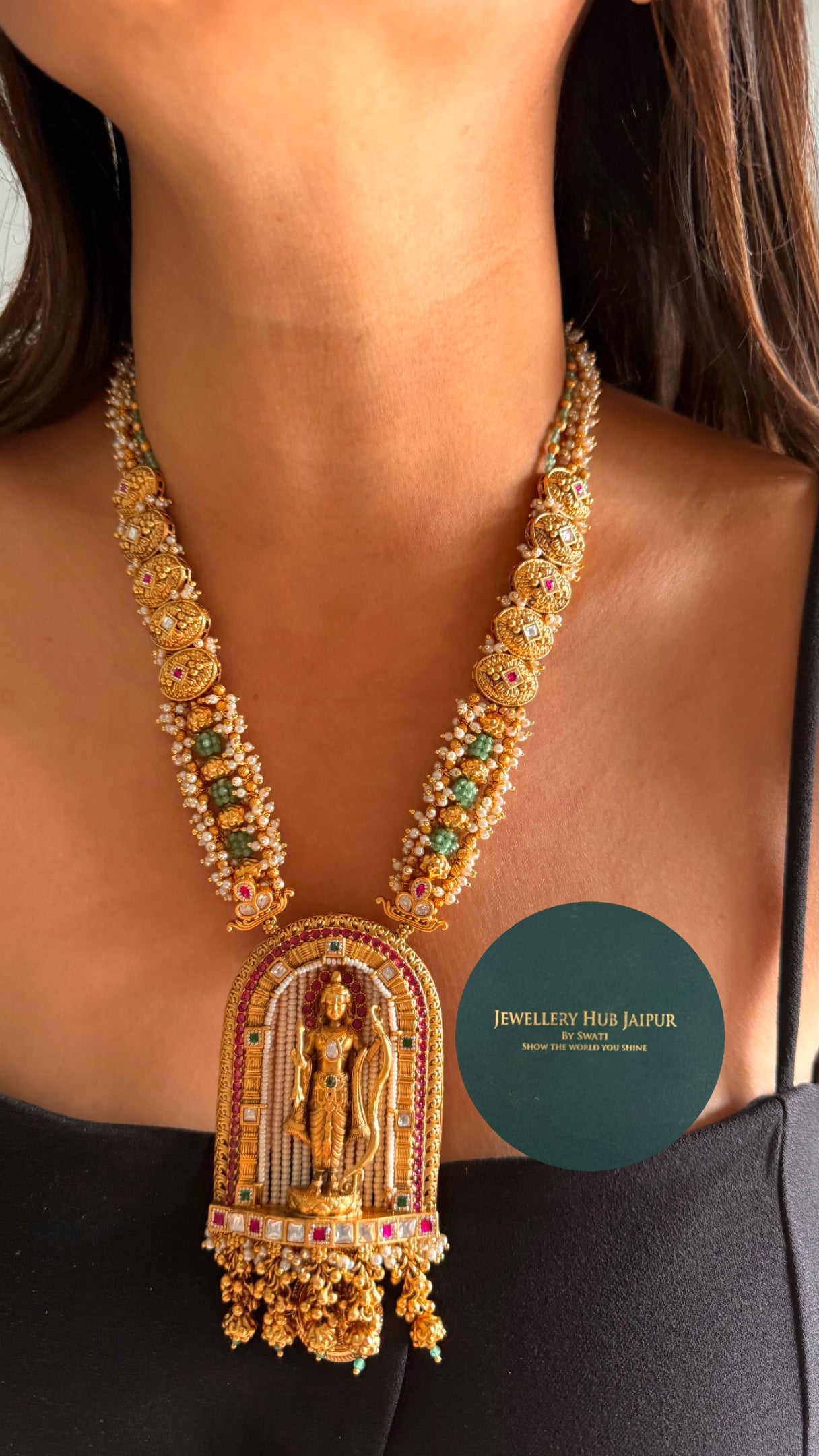 Ram Darbar heritage handmade long necklace