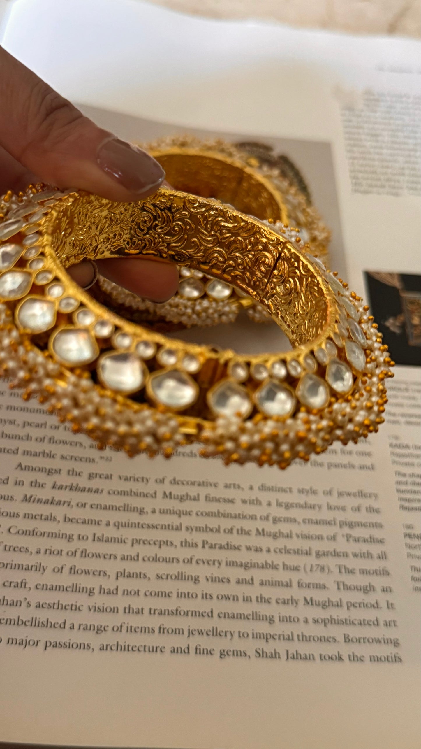 Paachi kundan heritage pacheli bangles