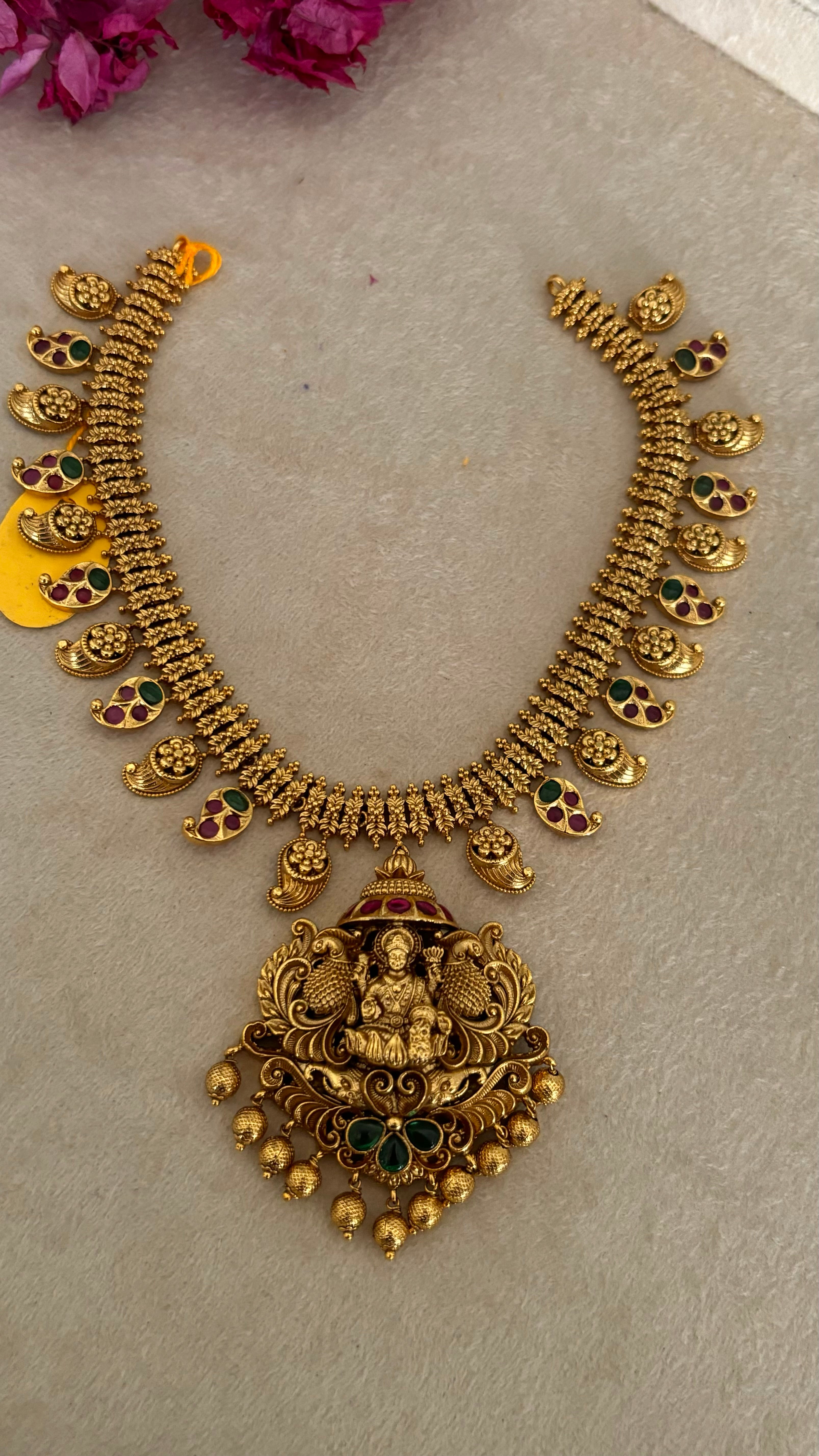 Temple jewellery with earrings