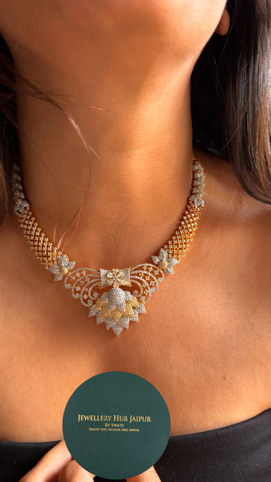 Signature crystal diamond Necklace