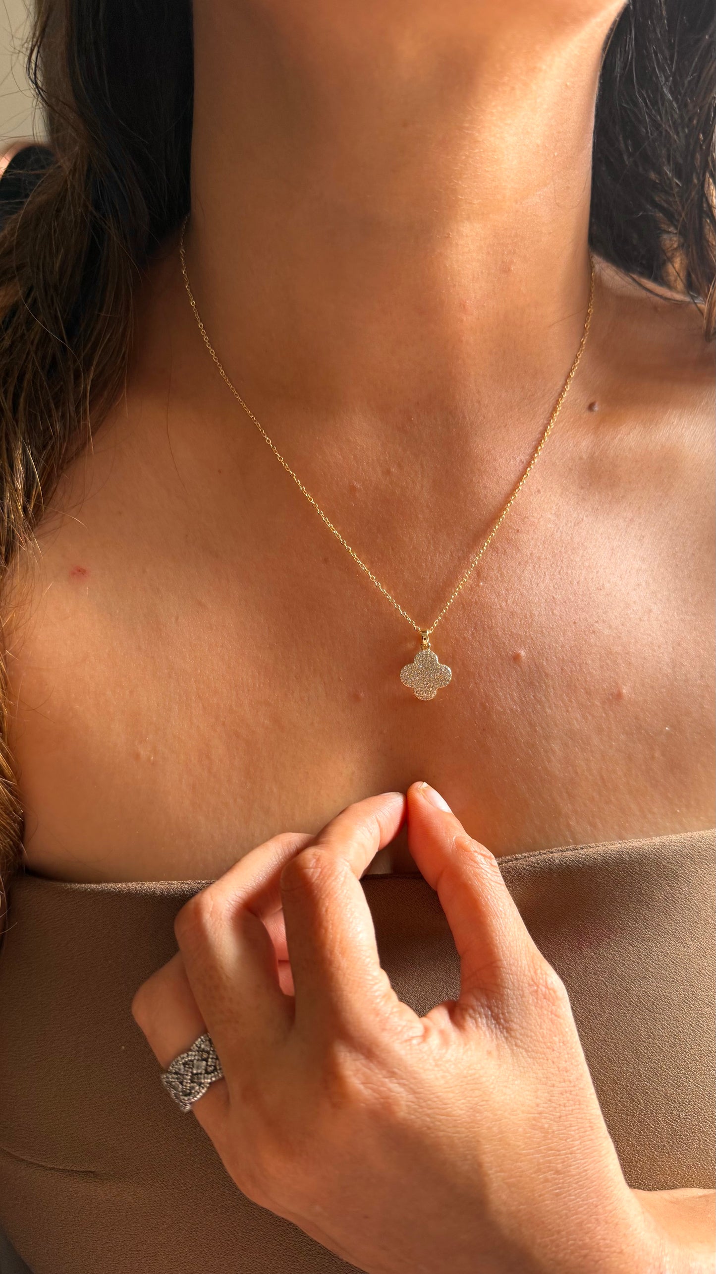 Four-Leaf Clover Pendant set