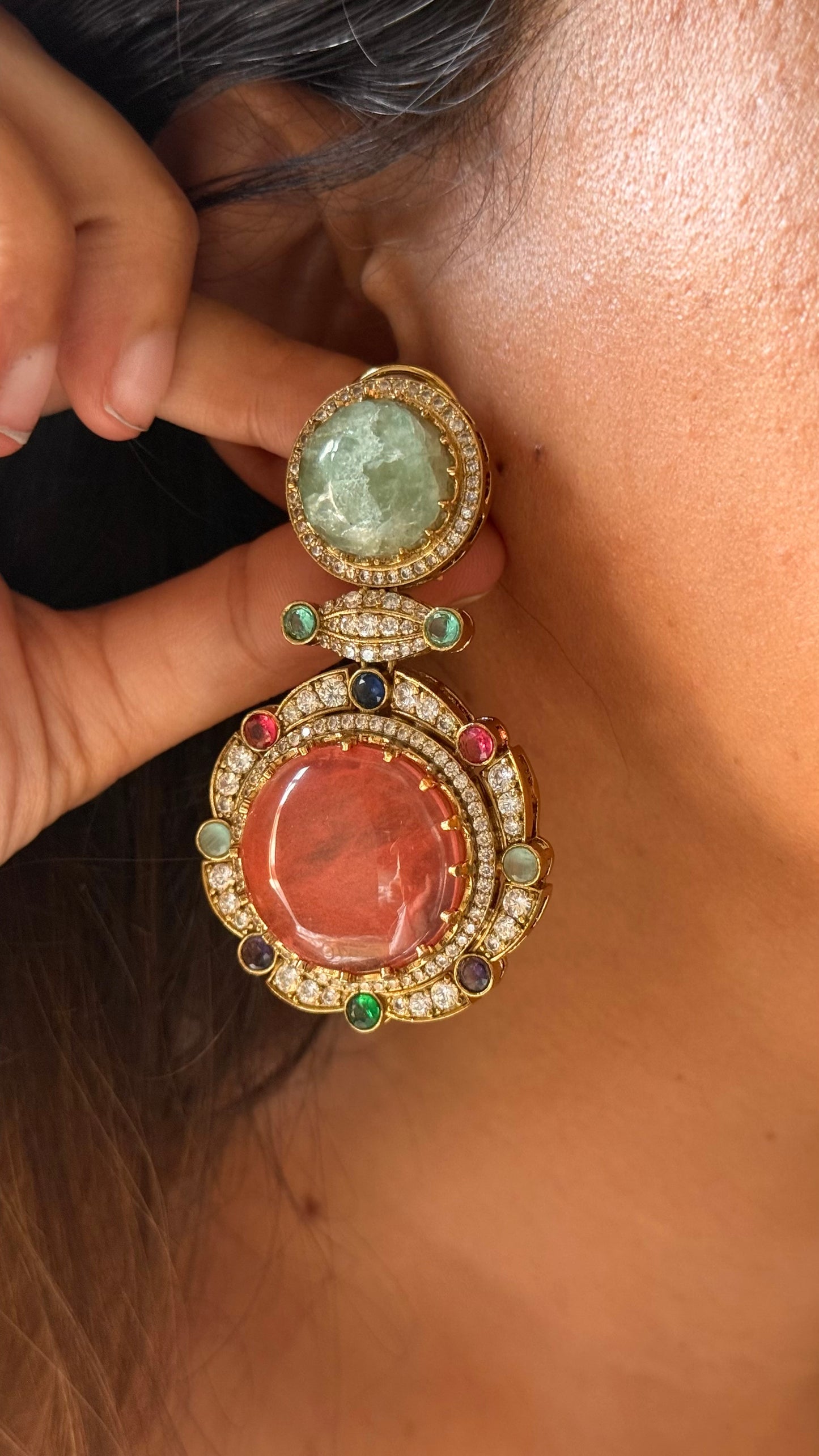 Sabhyasachi inspired
 designer cocktail danglers