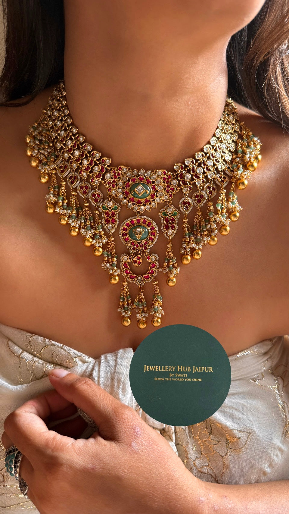 Mint heritage rajwada bridal Necklace