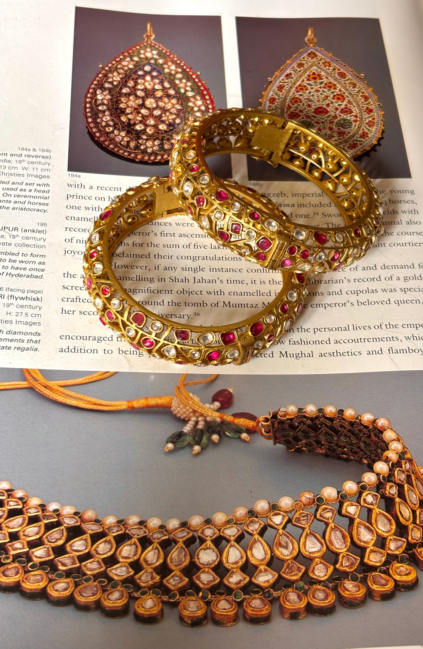 Designer rani pink gold openable bangle