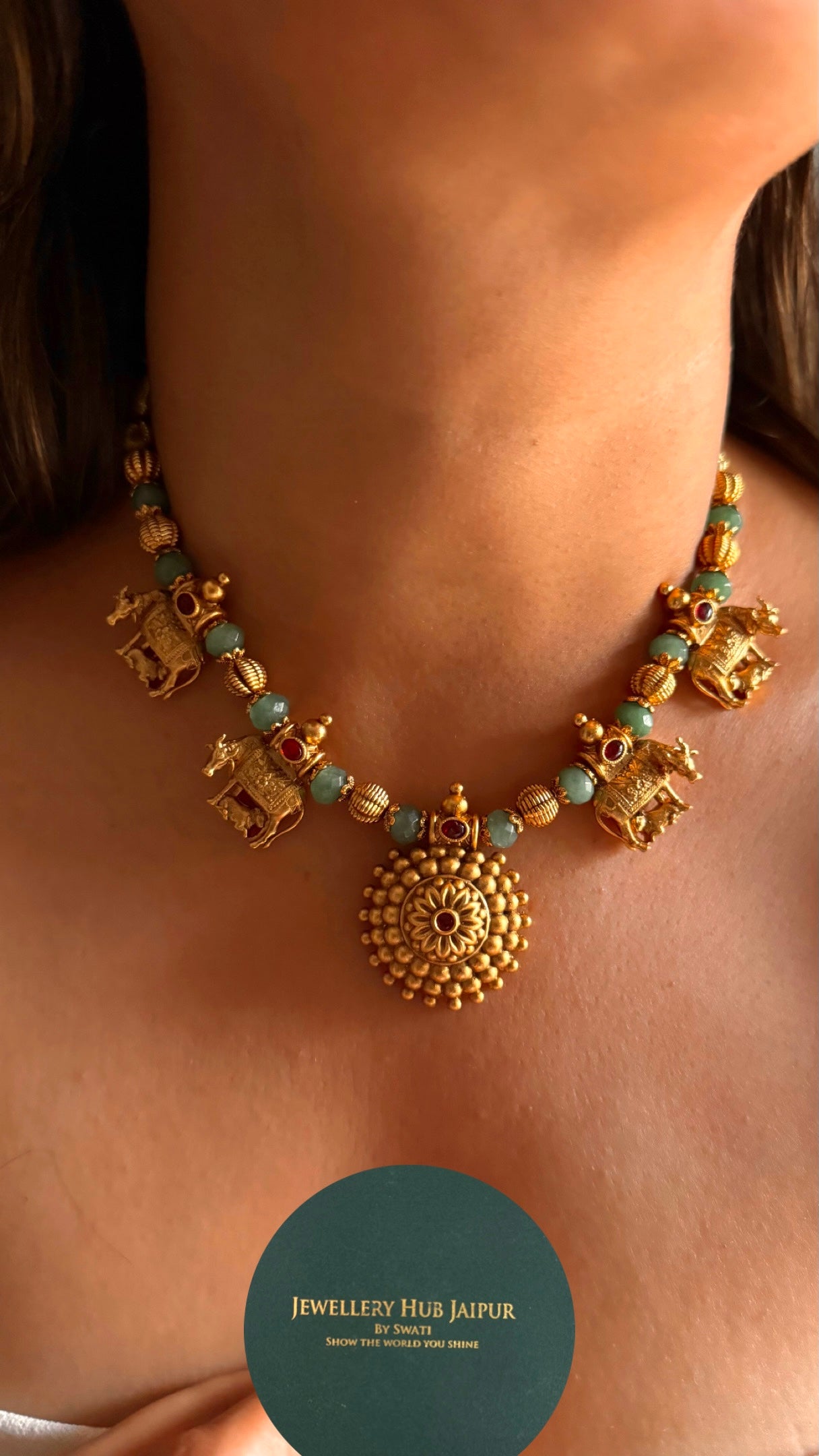 Heritage nandi nakashi chakra Necklace
