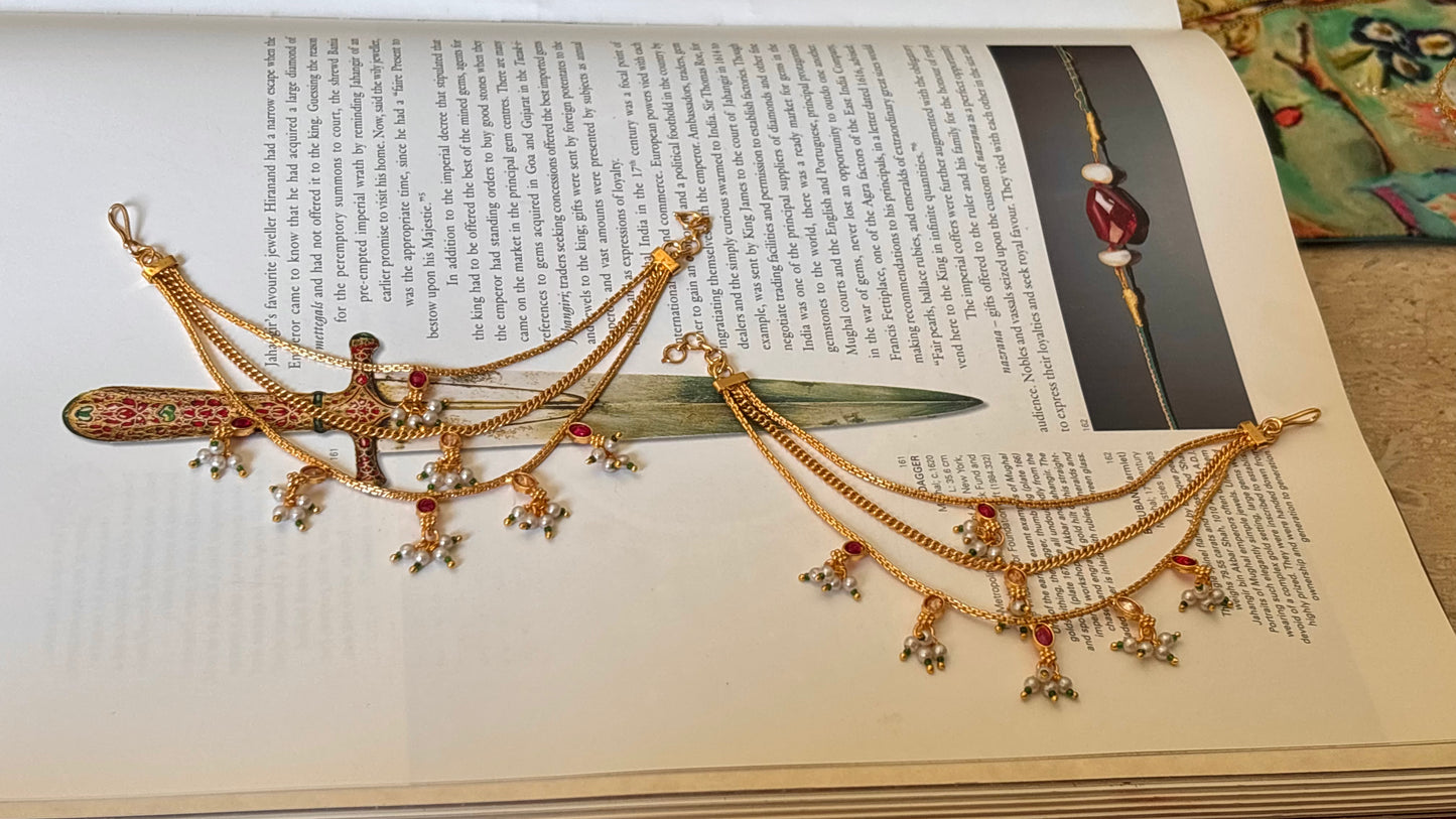 Three layer ruby Kaan chain