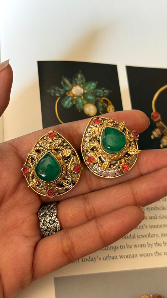 Emerald doublet sabyasachi Studs