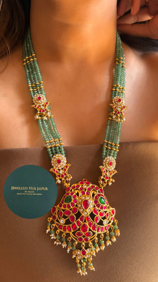 Heritage rani haar real kemp polki