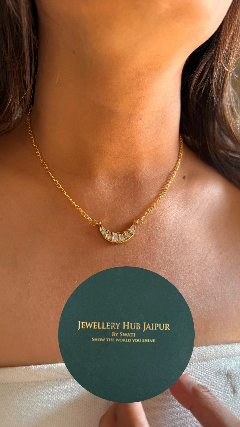 half gold Pachi necklace