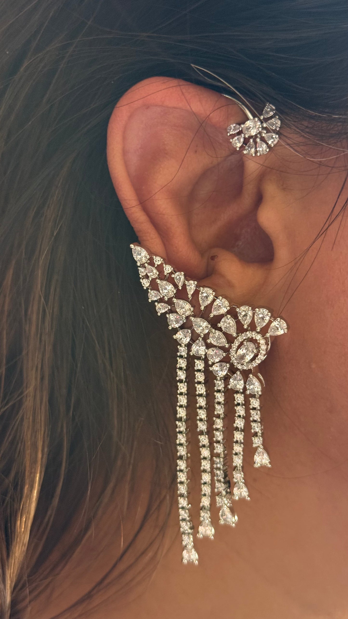 Cz Diamond vogue inspired earcuff