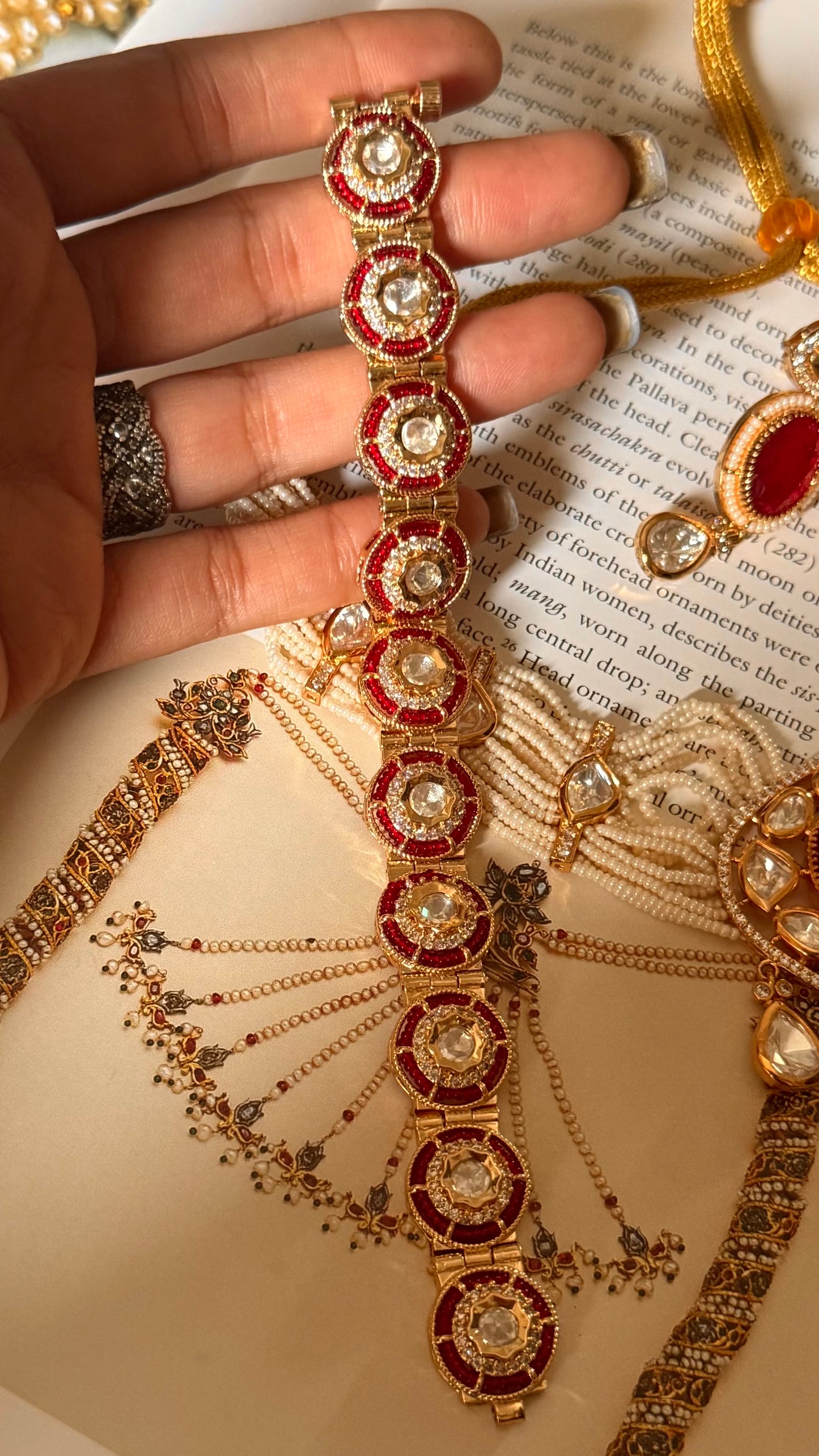 Ruby moissanite openable bracelet