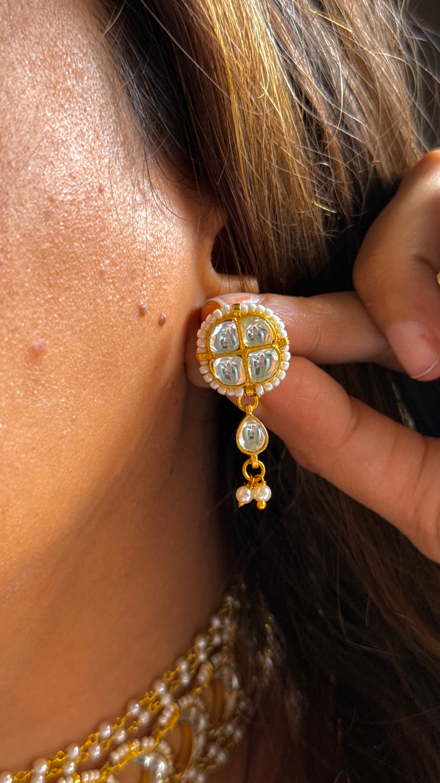 Gajra Paachi Necklace combo