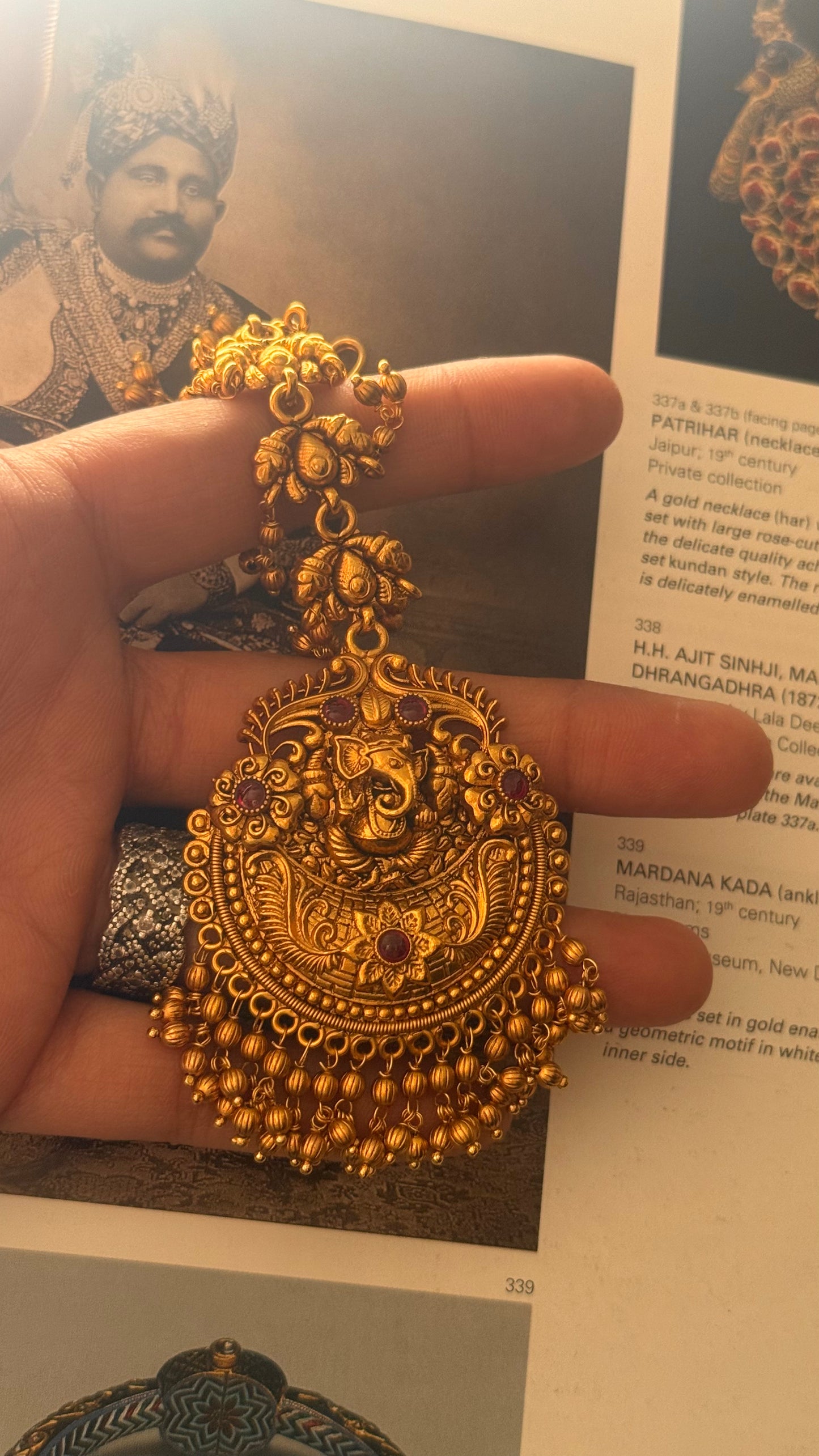 Lord Ganesha temple choker