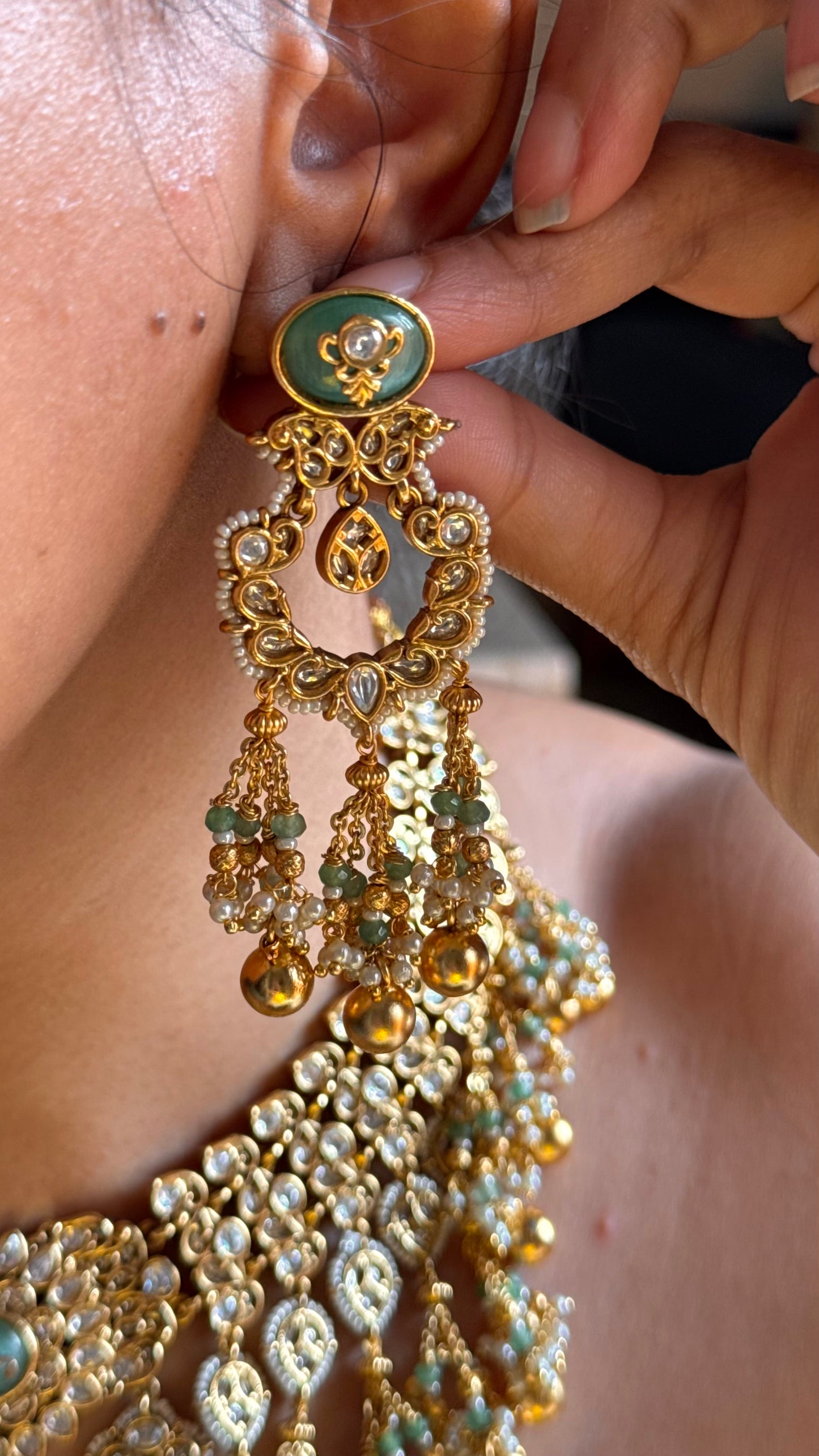 Mint heritage rajwada bridal Necklace