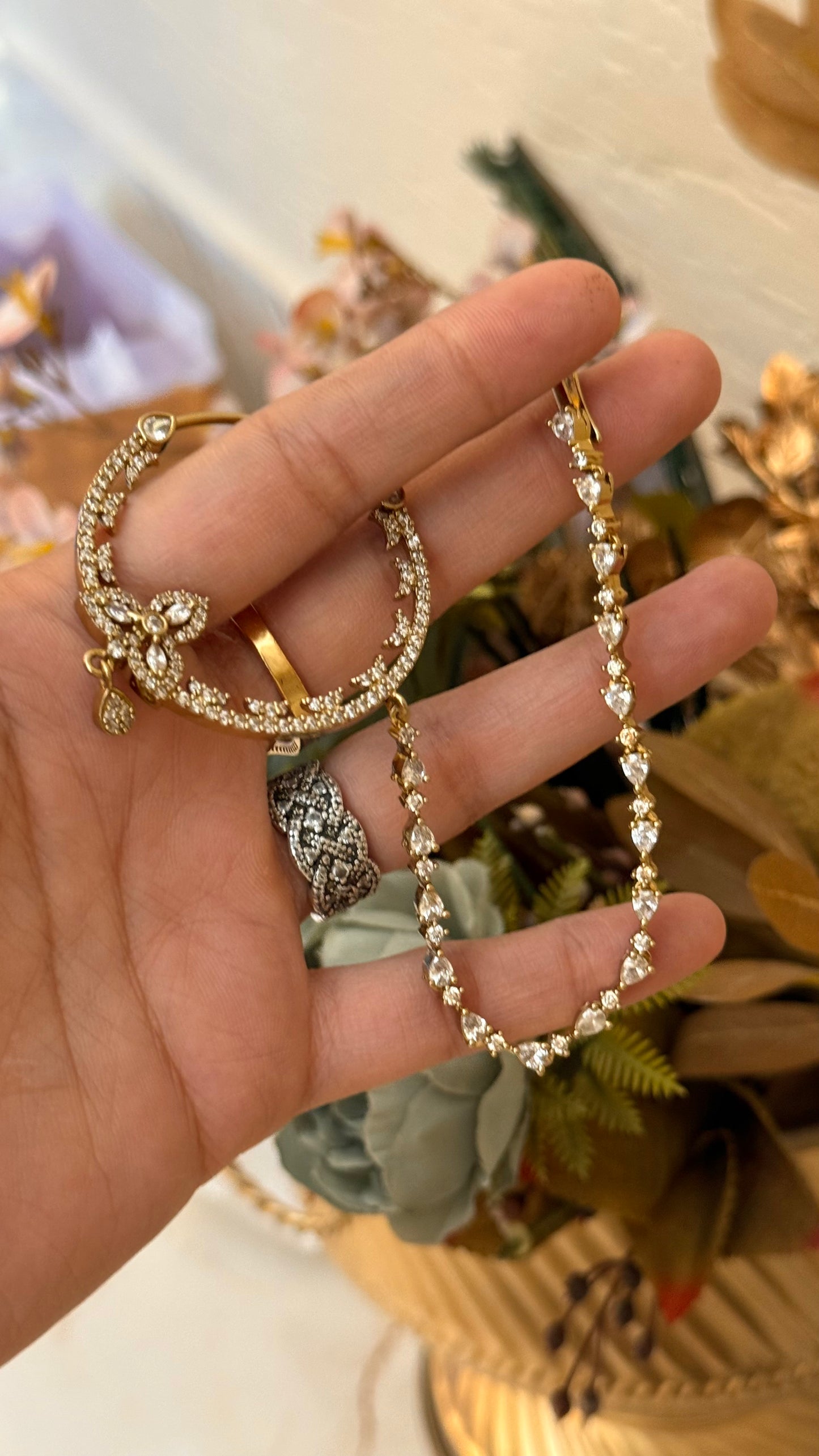 Diamond studded victorian nayh