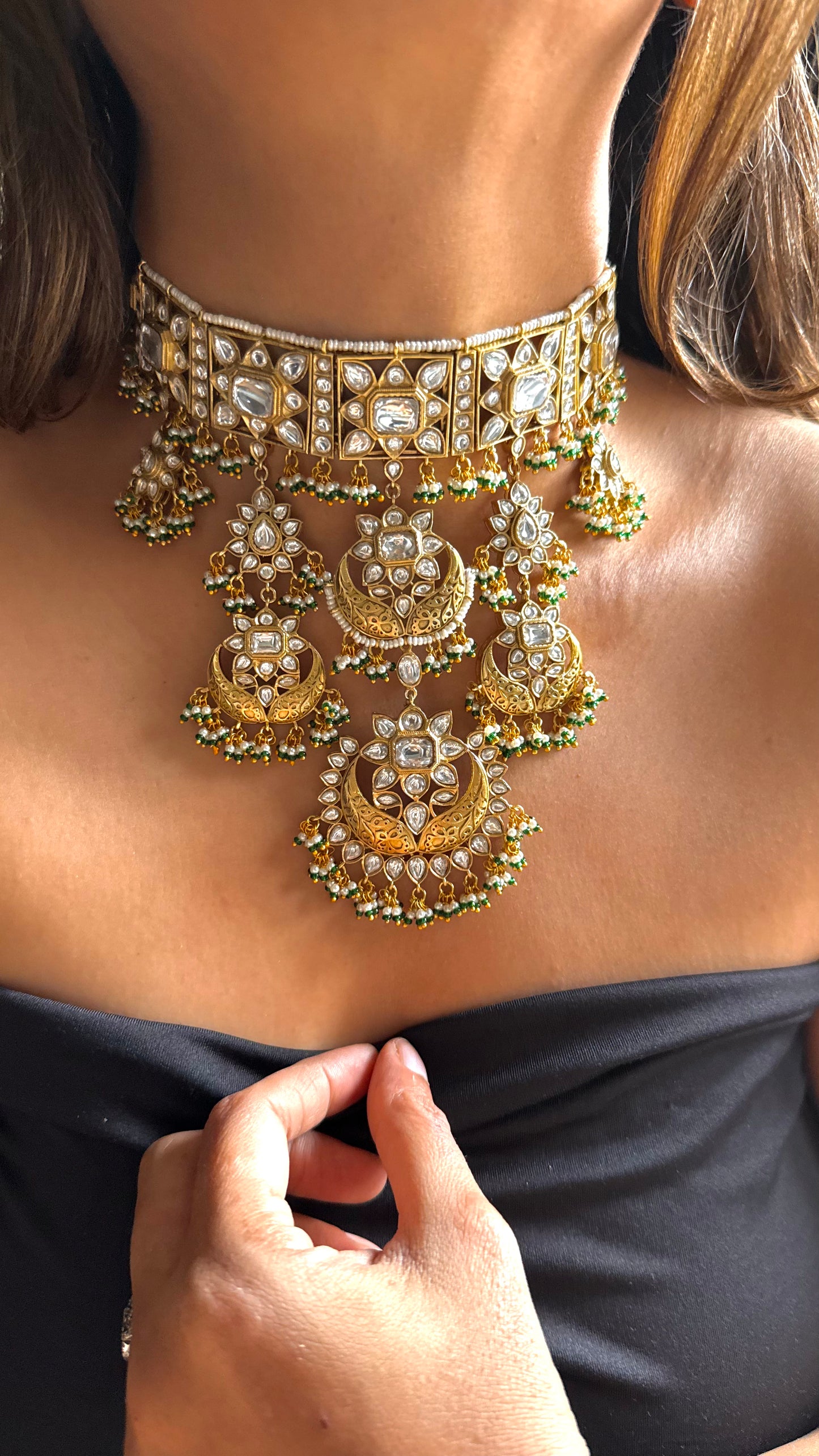 Heritage Polki￼rajwada Choker