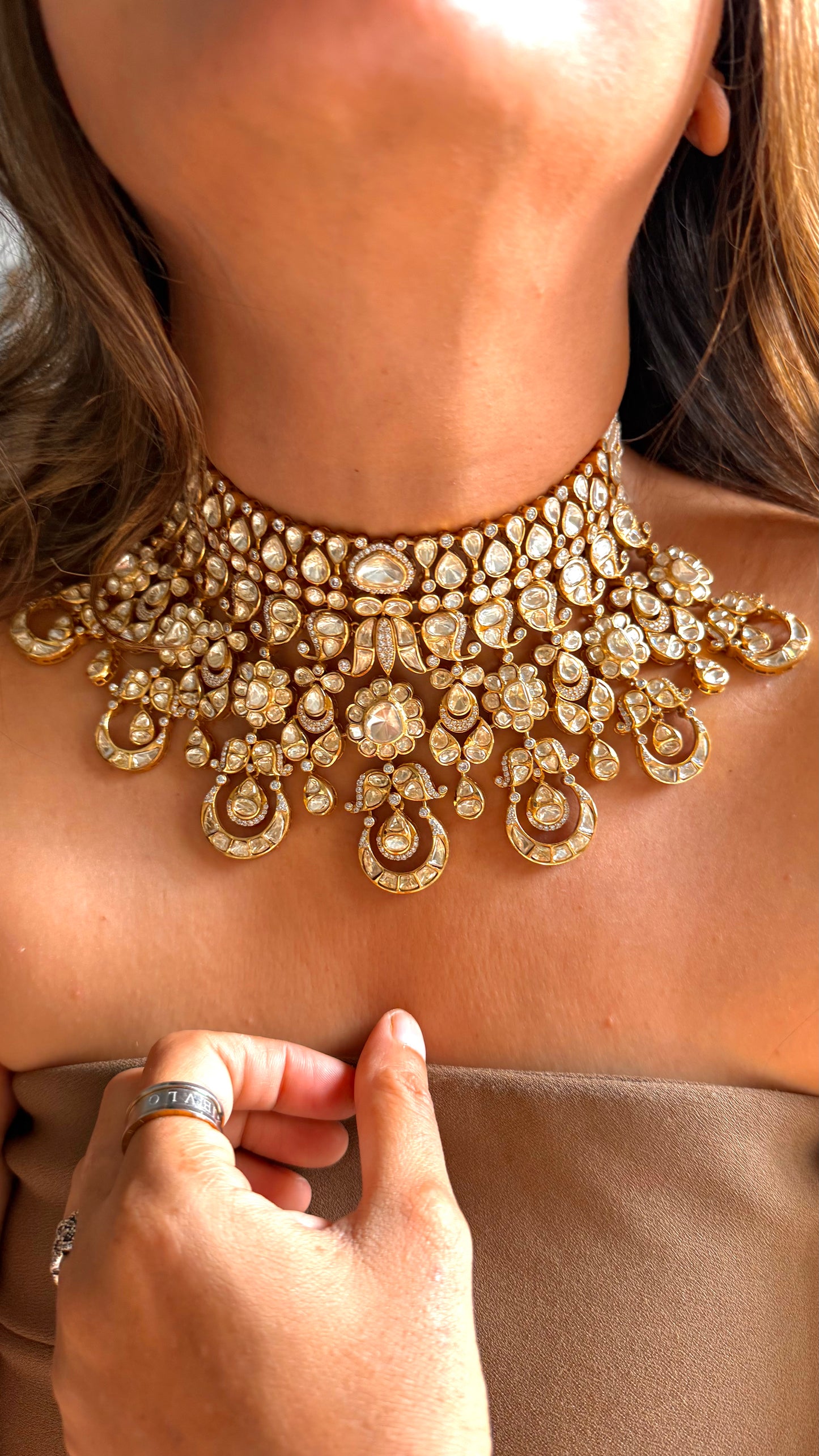 Peeli Polki Bridal Heritage Necklace