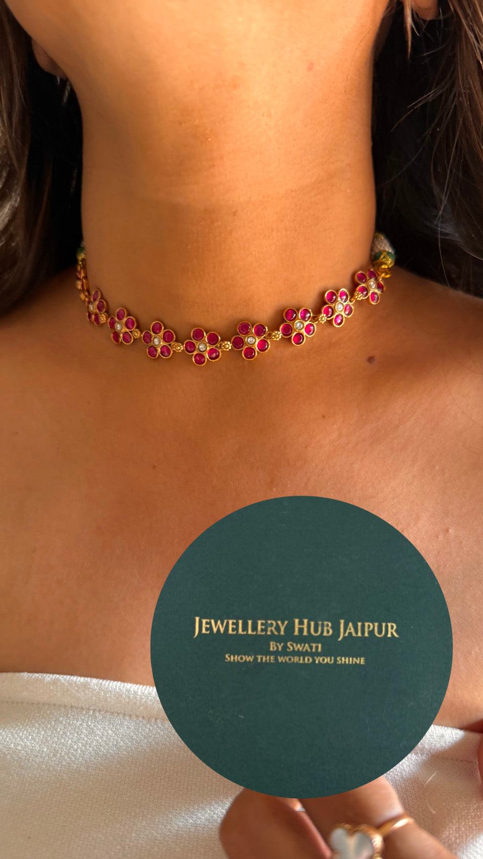 Amrapali ruby choker