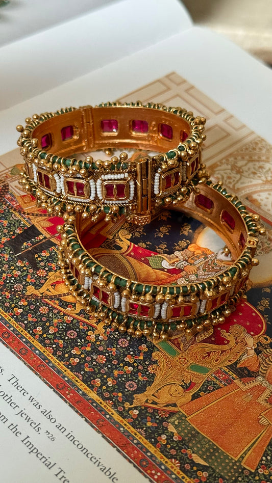 Rani pink rajwada openable bangle