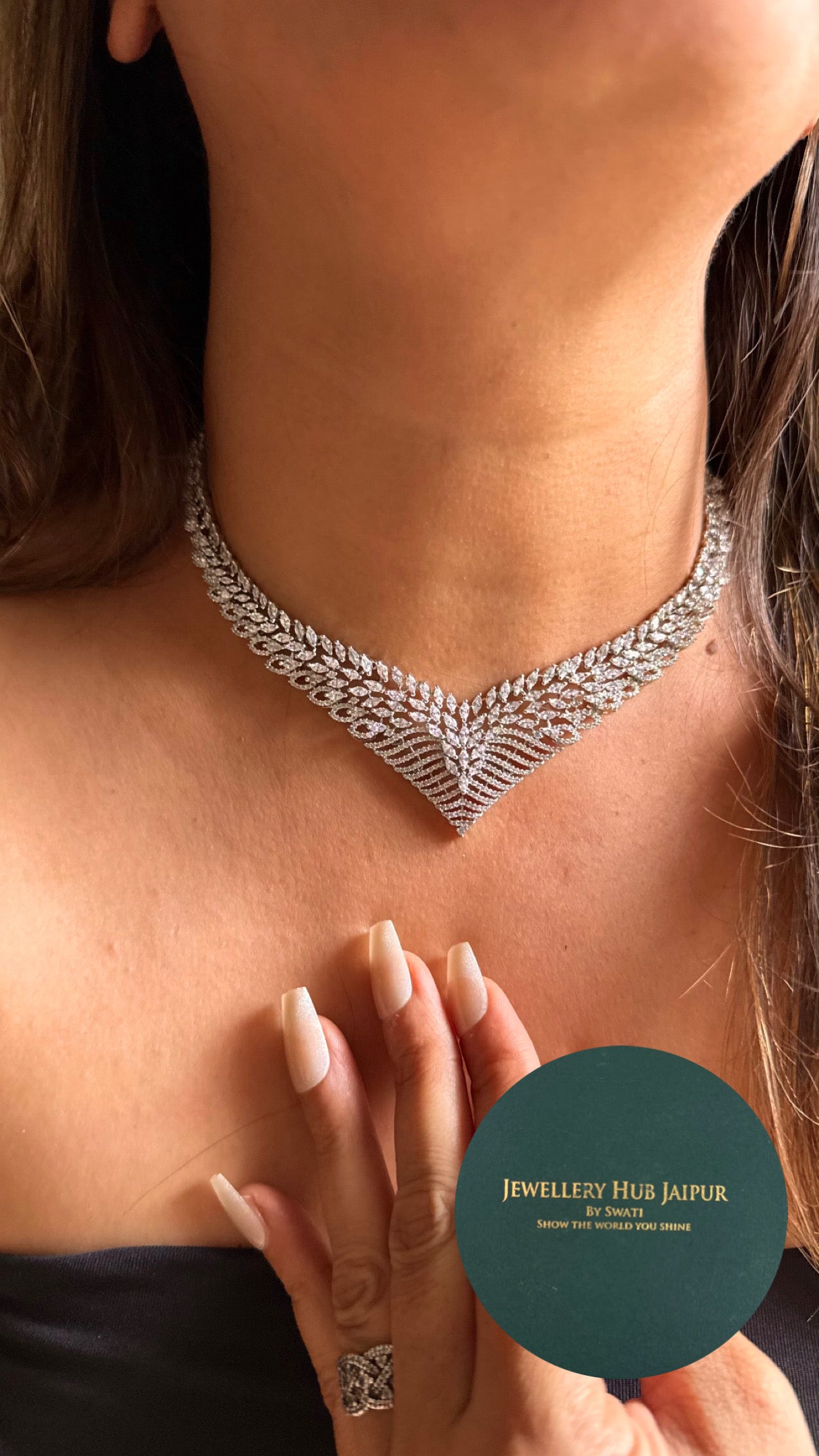 Cz diamond minimalist Necklace