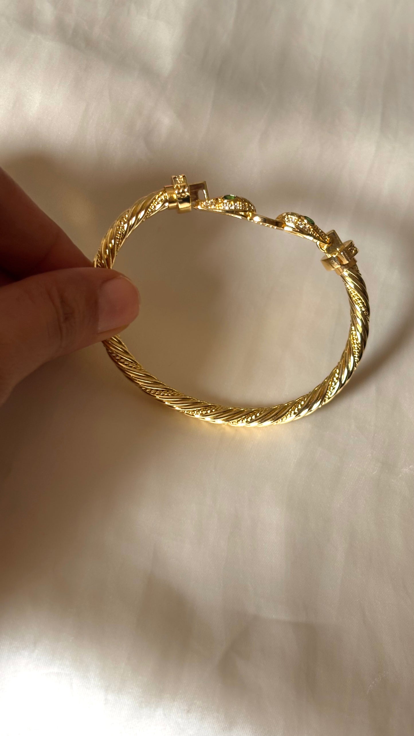 Gold  leopard ring bracelet